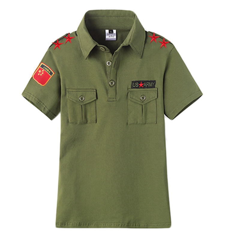水兵军绿服装舞蹈广场舞广场演出军装短袖夏季t恤