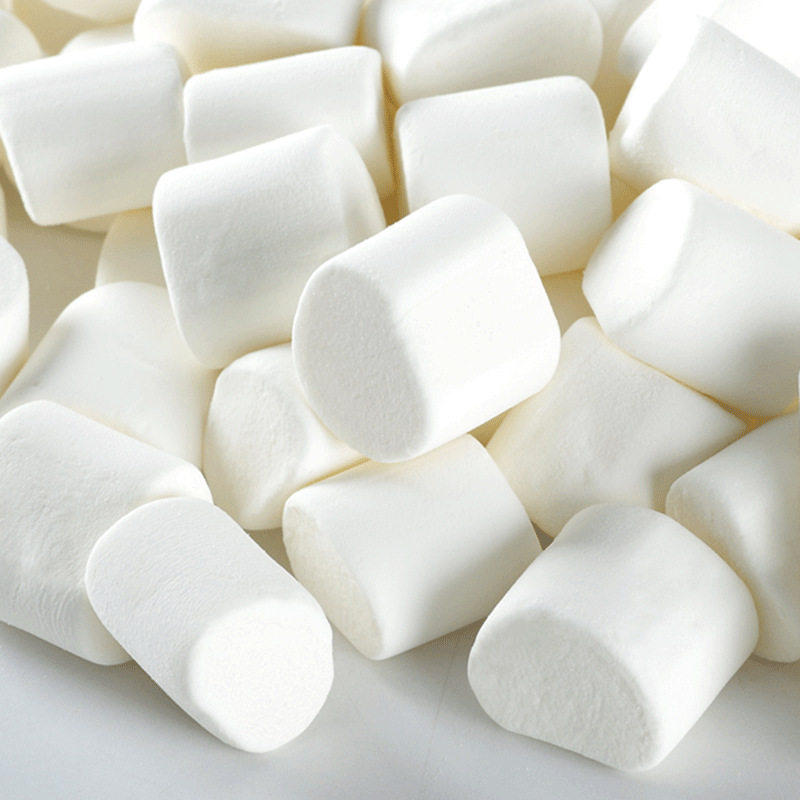 雅谷纯白棉花糖500g低甜原味牛轧糖雪花专用烘焙糖果