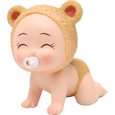 zakka创意可爱梦游宝宝家居儿童装饰品汽车车内摆设装饰摆件 原价39.