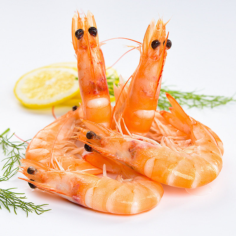鲜冻翡翠白虾300g冻虾