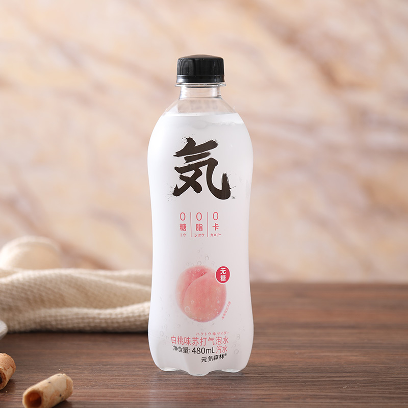元気森林白桃味苏打气泡水480ml/瓶