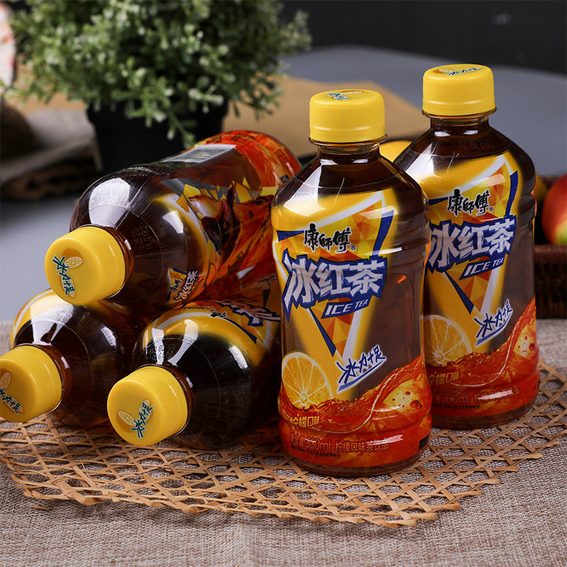 康师傅冰红茶330ml12瓶饮品柠檬混合元气儿童清新茶饮料