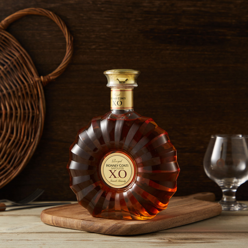 法国进口皇家霍尼康帝xo白兰地干邑礼盒700ml白兰地