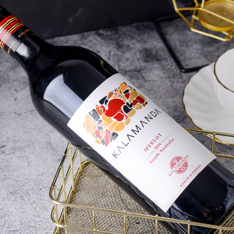 卡拉曼达美乐红葡萄酒750ml葡萄酒