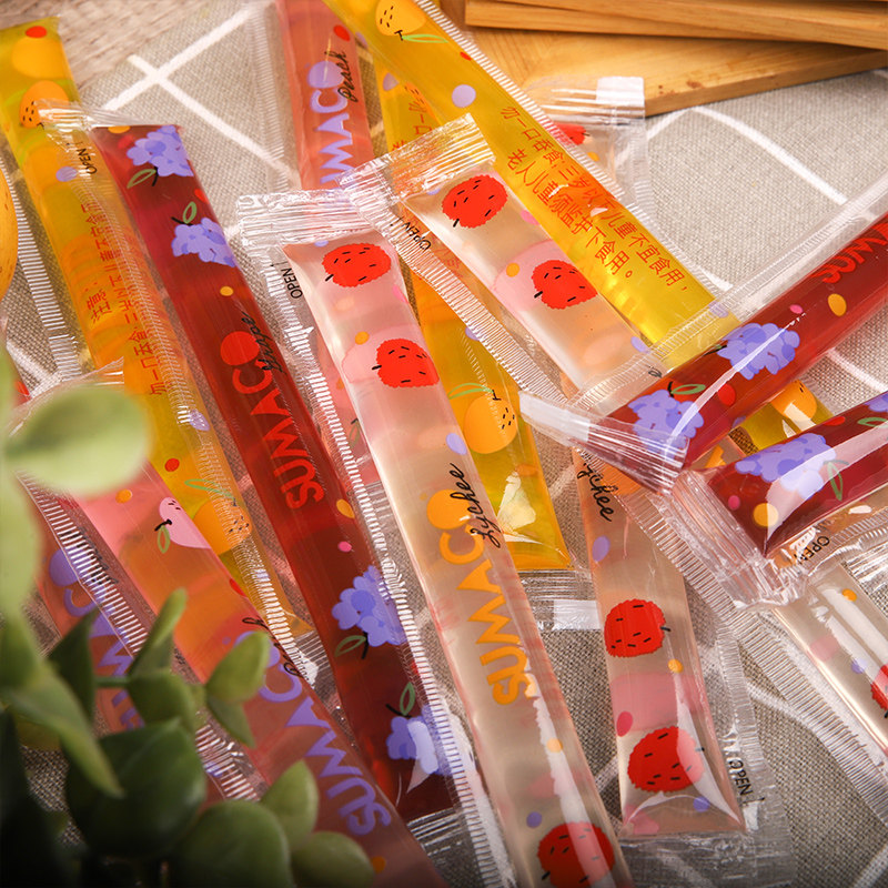 素玛综合果味条形果冻240g果冻