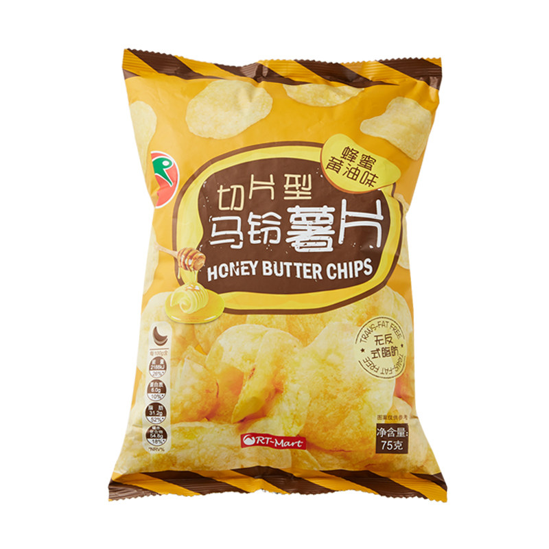 rt-mart薯片蜂蜜黄油75克膨化食品