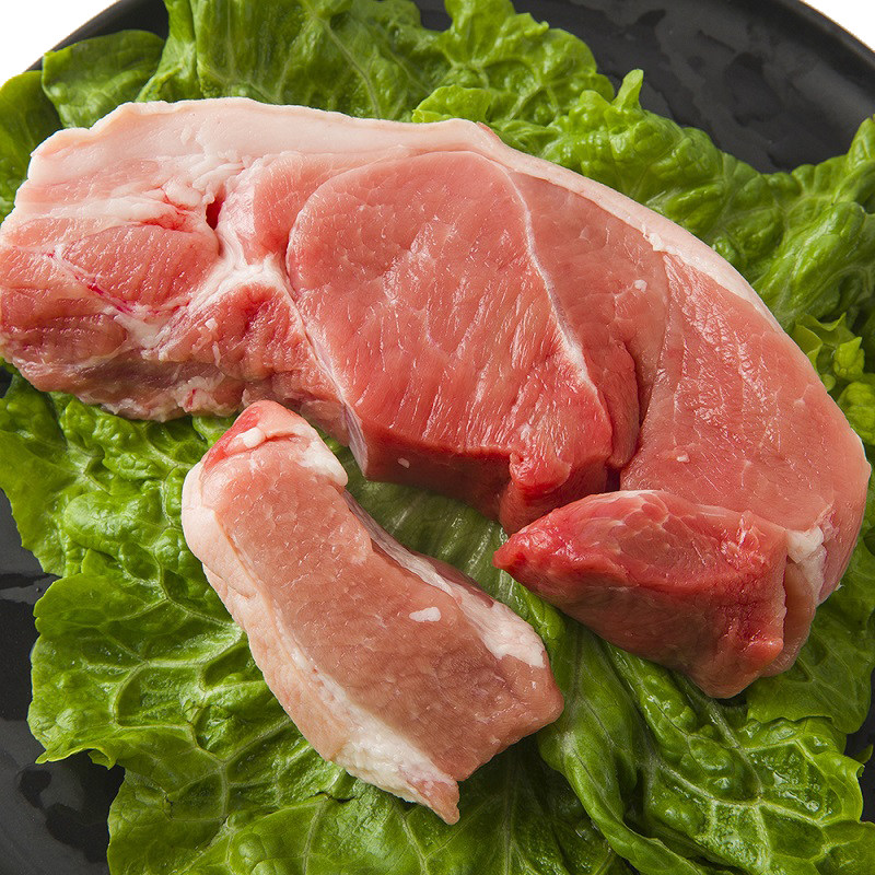 猪带皮夹心肉300g松林绿色猪肉w食品新鲜细嫩多汁