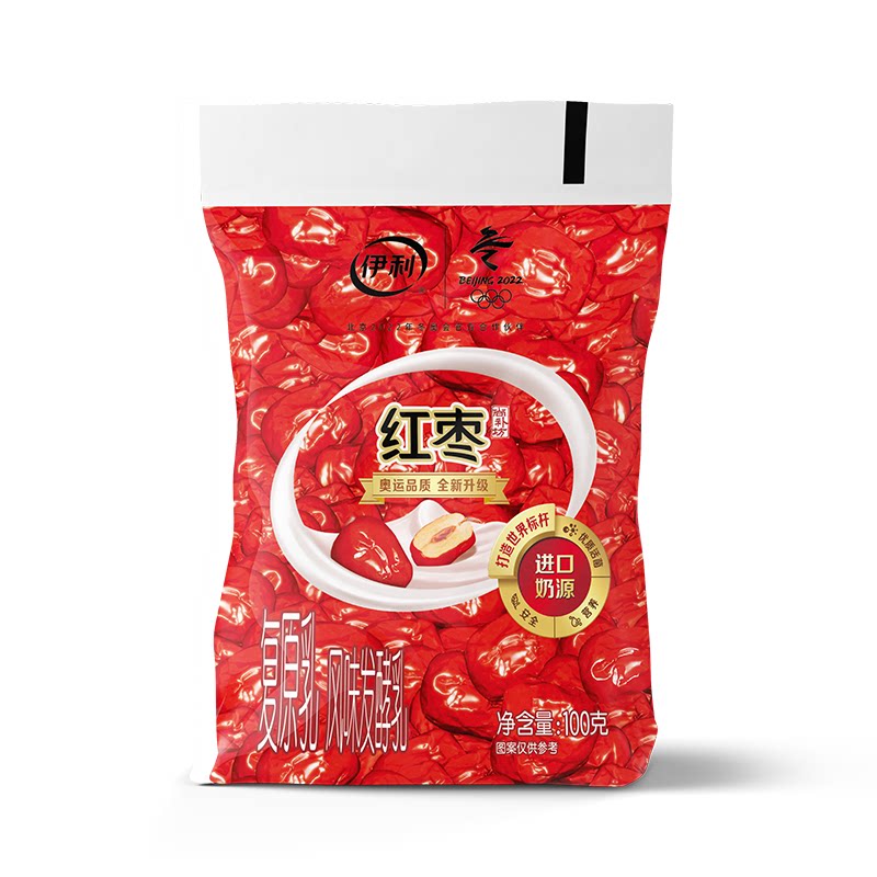 活菌伊利大红红枣大枣风味发酵乳酸菌营养活性低温奶