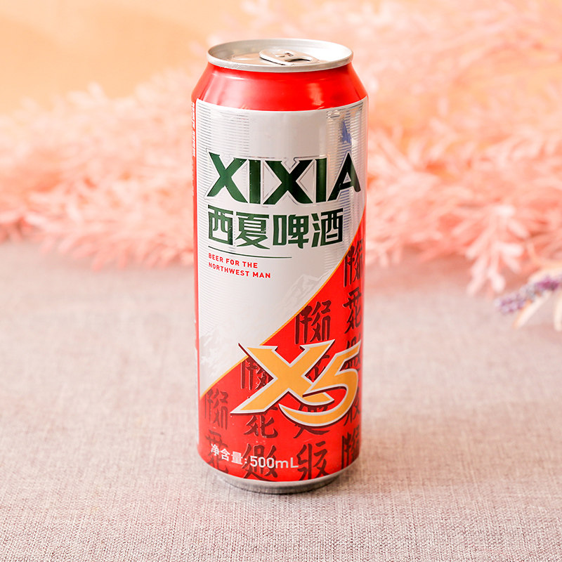 西夏x5啤酒500ml啤酒