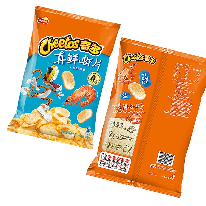 奇多真鲜虾片原味102g袋