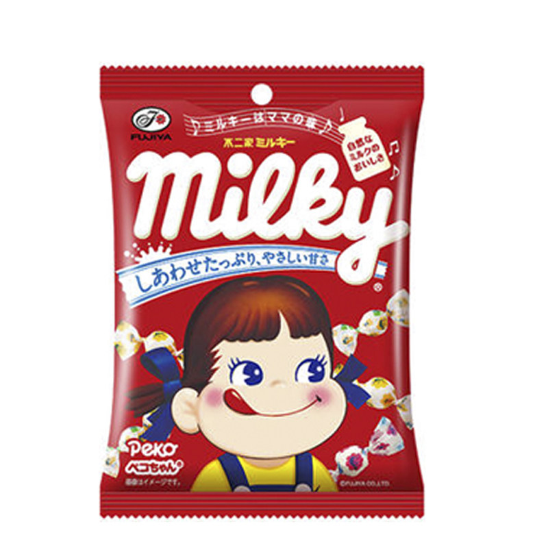 日本进口不二家牛奶糖糖果60克京都完美麦芽糖传统传统糖果