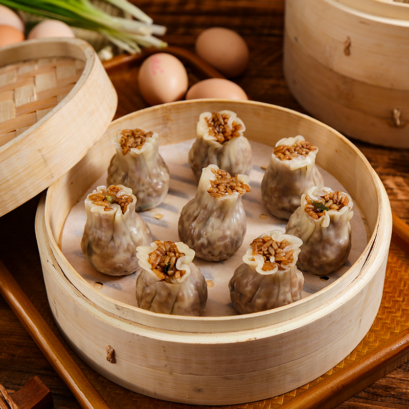 五丰香菇猪肉糯米烧麦320g烧卖新鲜美食食用包点