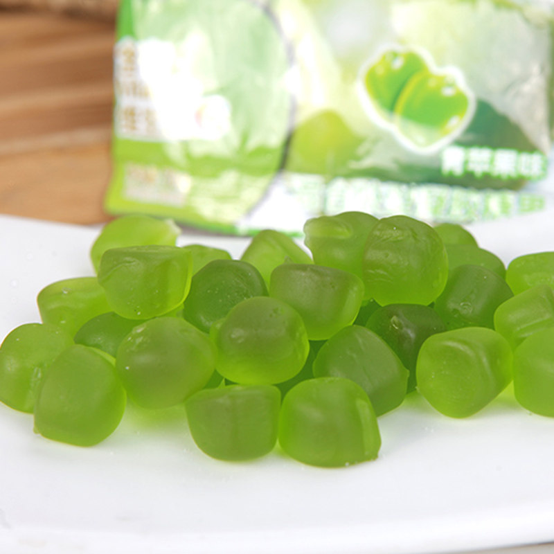 旺仔qq糖青苹果味70g袋旺旺糖果果汁食品混合食用营养办公室零食