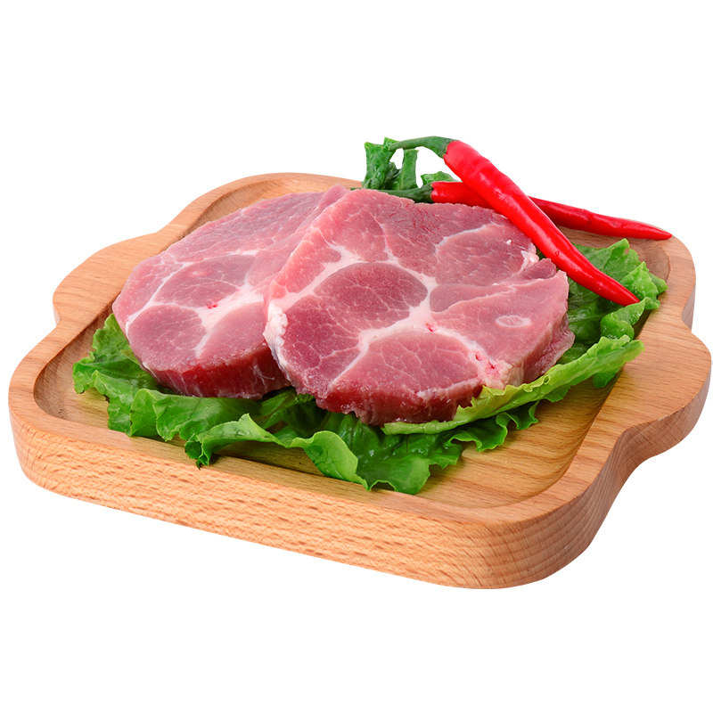 精制梅花肉卷300g肉片梅肉板油食用食品新鲜生猪肉