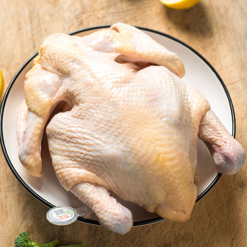 新鲜佳麻鸡去内脏1.3kg鸡块蔬菜胡椒烟熏品质生鸡肉