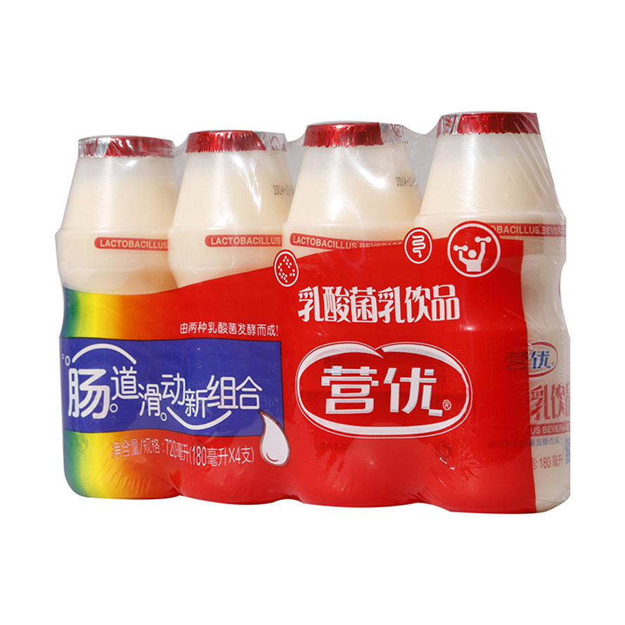 营优乳酸菌饮品饮料180ml4瓶酸奶营养精选优质低温奶