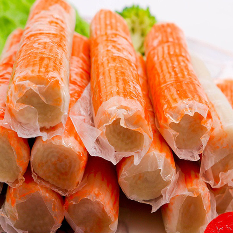 安井仿蟹柳蟹棒蟹肉棒称重110g精品即食火锅火锅丸类