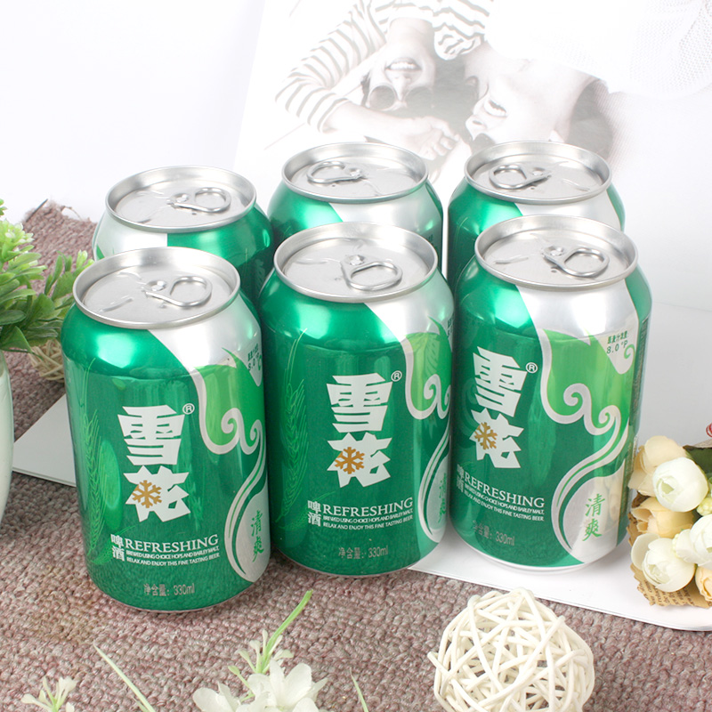 雪花啤酒 6罐 清爽 330ml 组 - 偶遇鞋吧