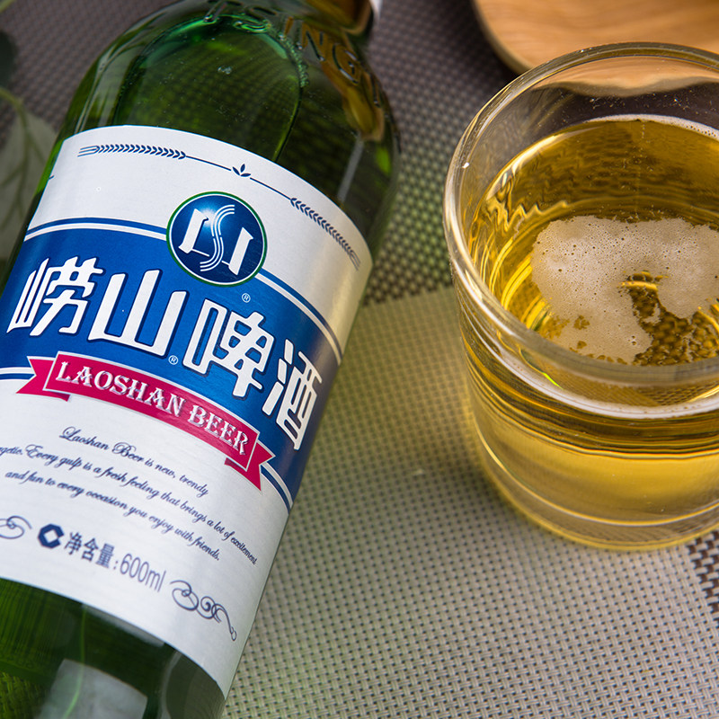 崂山啤酒600ml青岛原装珍藏口感品尝啤酒