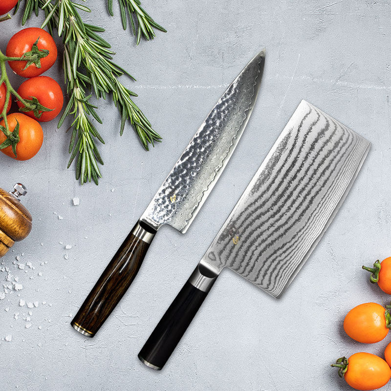 日本进口贝印旬刀大马士革钢刀辅食主厨三德菜刀菜刀