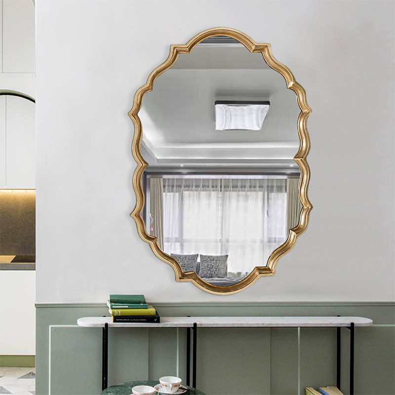 美式客厅背景墙装饰现代浴室壁挂家用卧室挂墙化妆镜