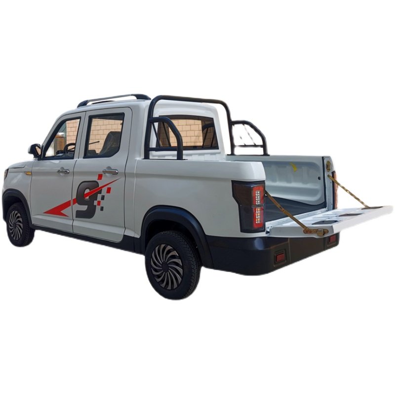 四座电动四轮家用双排皮卡卡车成人新能源油电电动四轮车