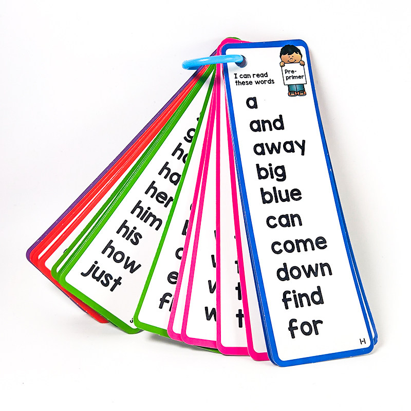 儿童高频闪卡sightword词卡幼儿宝宝英语美国早教闪卡