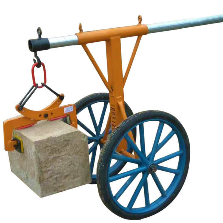 炮车安装路沿石夹大理石板夹路边石吊路侧石安装路缘石炮车搬运车