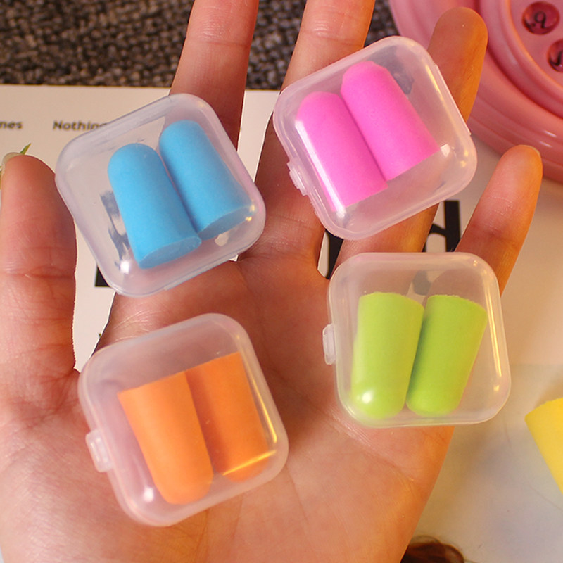 隔音静音消音学习睡眠用海绵耳塞睡觉降噪防噪音呼噜记忆海棉耳堵