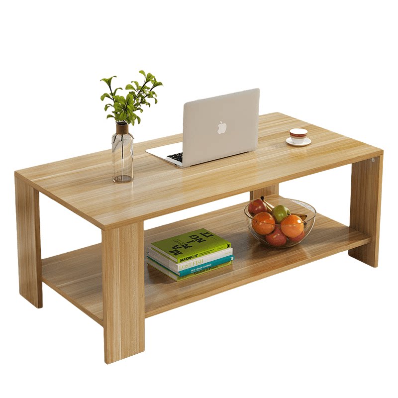 茶几两层家用客厅简约小桌桌子木质长方形方桌茶几