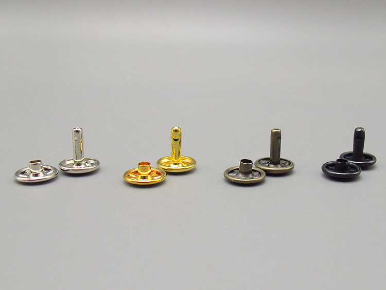 吾匠日本进口手工皮具diy五金配件高品质12mm双面长足铆钉