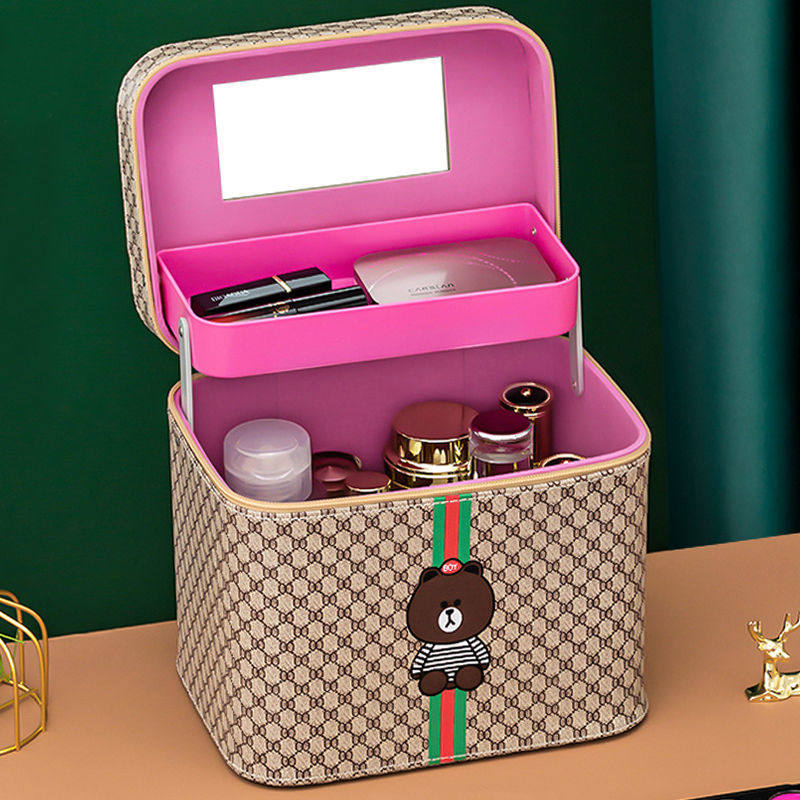 化妆化妆品品包收纳大容量便携ins桌面整理护肤品化妆刷收纳盒