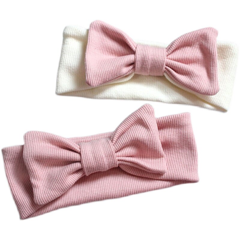 蝴蝶结婴儿发带女宝宝加宽纯棉饰品儿童头饰保护发饰