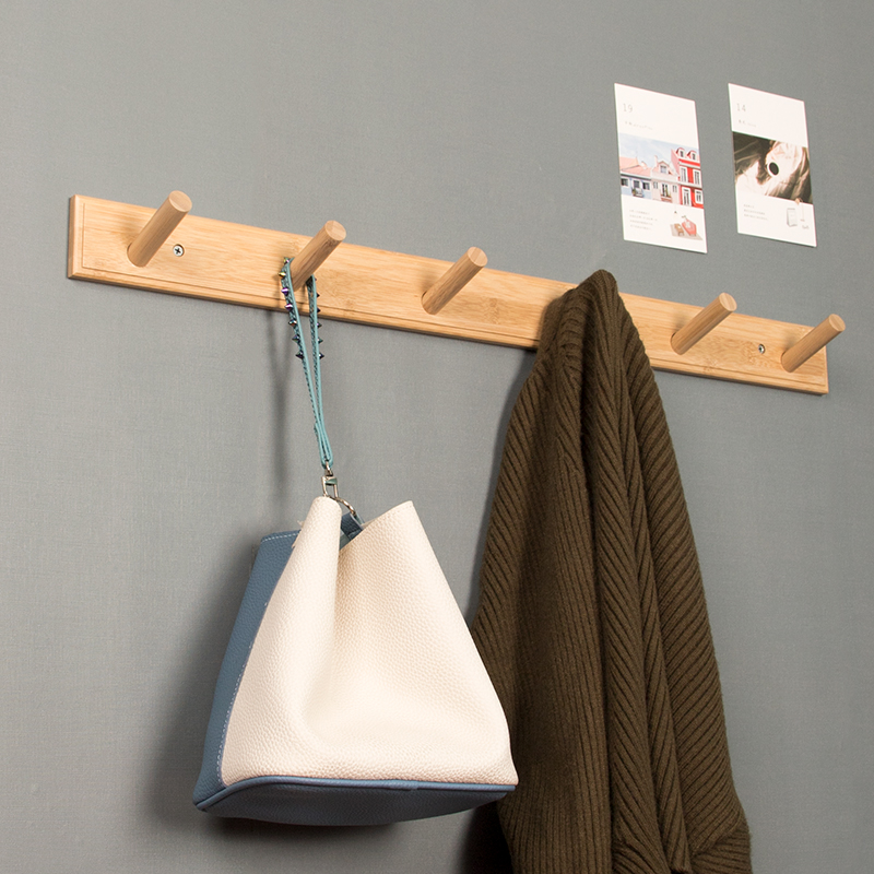 创意门后衣服挂钩客厅墙壁挂衣钩玄关墙上挂衣架卧室打孔壁挂排钩