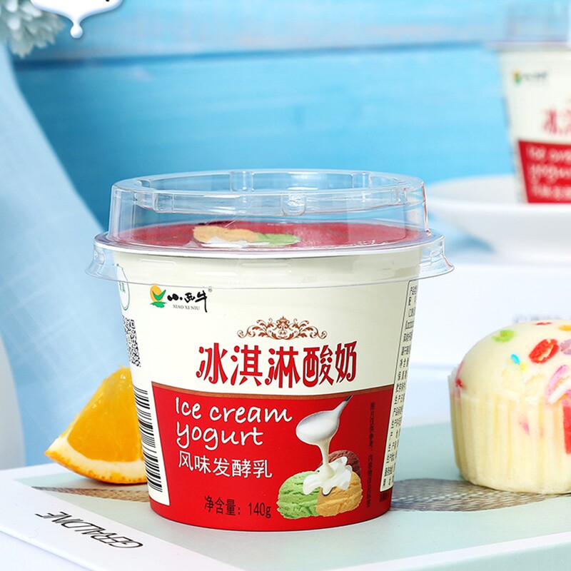 小西牛冰淇淋酸奶青海老酸牛奶儿童孕妇学生青少老年早餐140g12盒