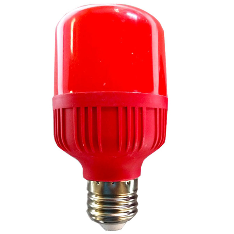 b22喜庆15w5w10w螺口e27红光红色led单灯
