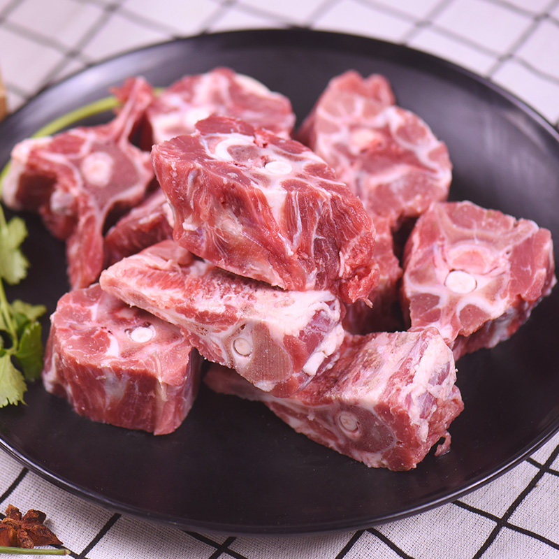 美勒牧场蝎子新鲜脊骨带骨羊肉龙骨脊背火锅脊背