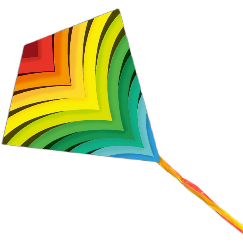 新款钻石菱形棕榈儿童微风易飞初学者风筝