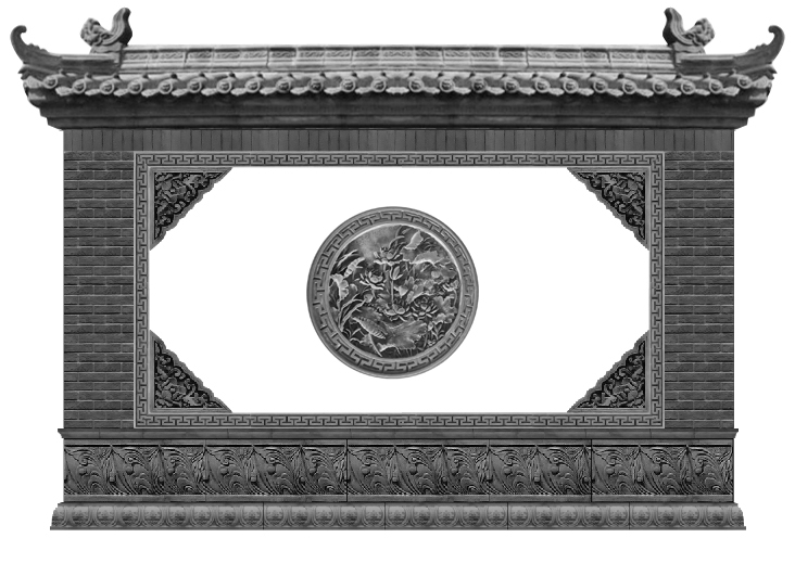 金沐仿古中式影背墙880*200藤草砖雕花砖线条影壁墙徽派四合院砖