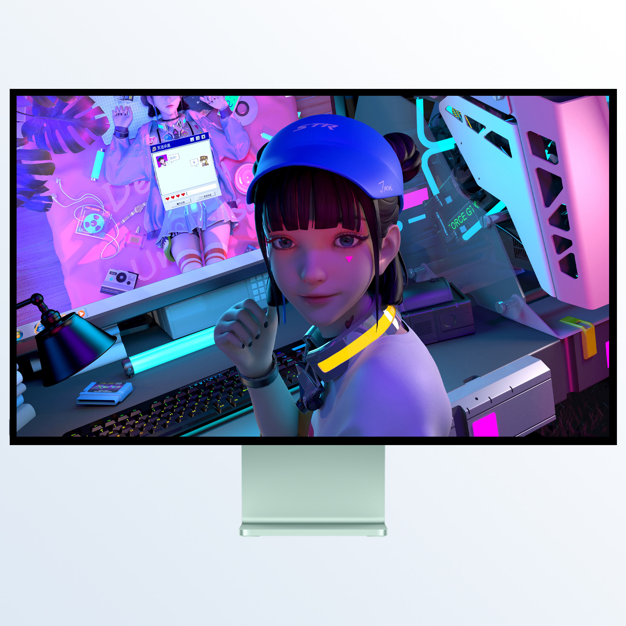 guesswp 2张3d人物动漫超清4k平板壁纸女生mac壁纸ipad壁纸 d17