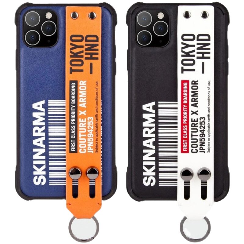 skinarma限量腕带支架手机机壳适用苹果情侣iphone12手机保护套