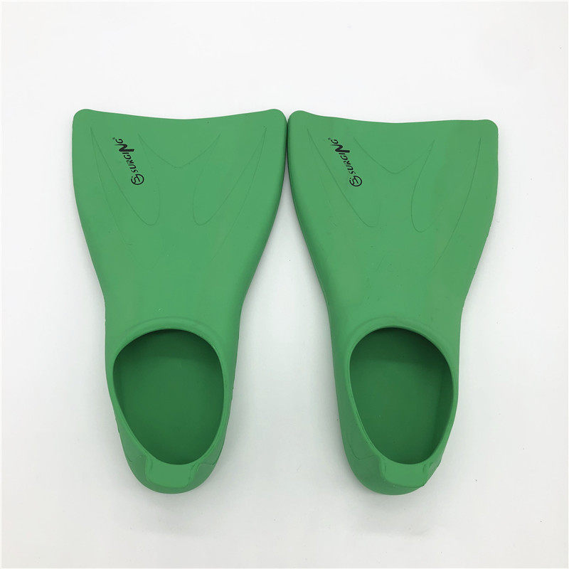 脚蹼surging游泳训练幼童儿童助推双脚短脚硅胶脚蹼