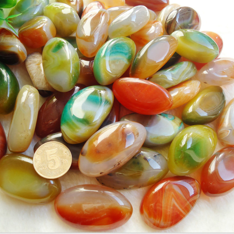 雨花石鹅卵石天然小石子鱼缸造景花盆装饰盆栽园艺彩其它园艺用品