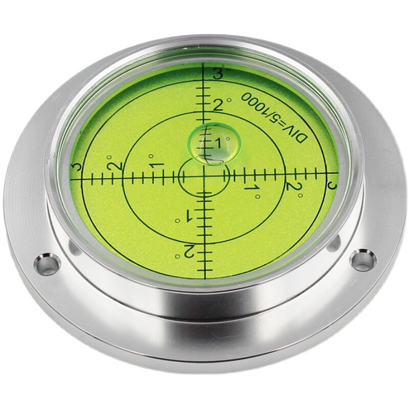 金属万向吊车水平仪线条内置夜视钻机圆盘盘式水平仪