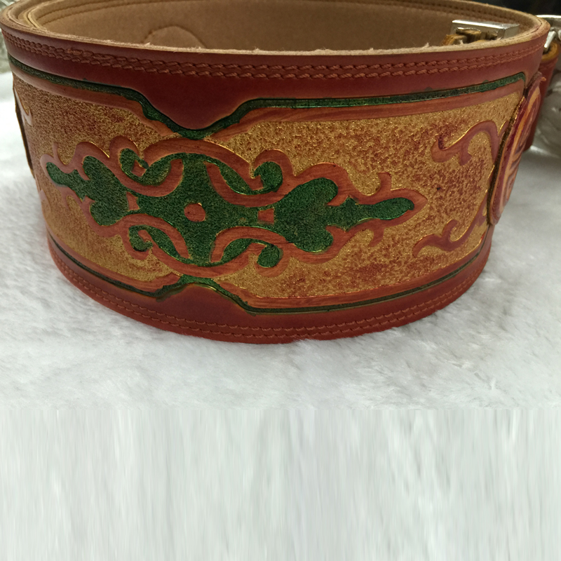 腰带蒙古族男士纯皮宽体手工男款蒙古腰封配饰腰带