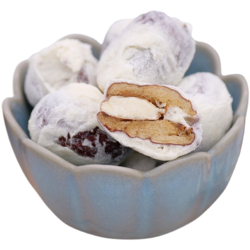 奶枣新疆巴坦木奶芙枣红枣去核无核杏仁夹心枣类制品