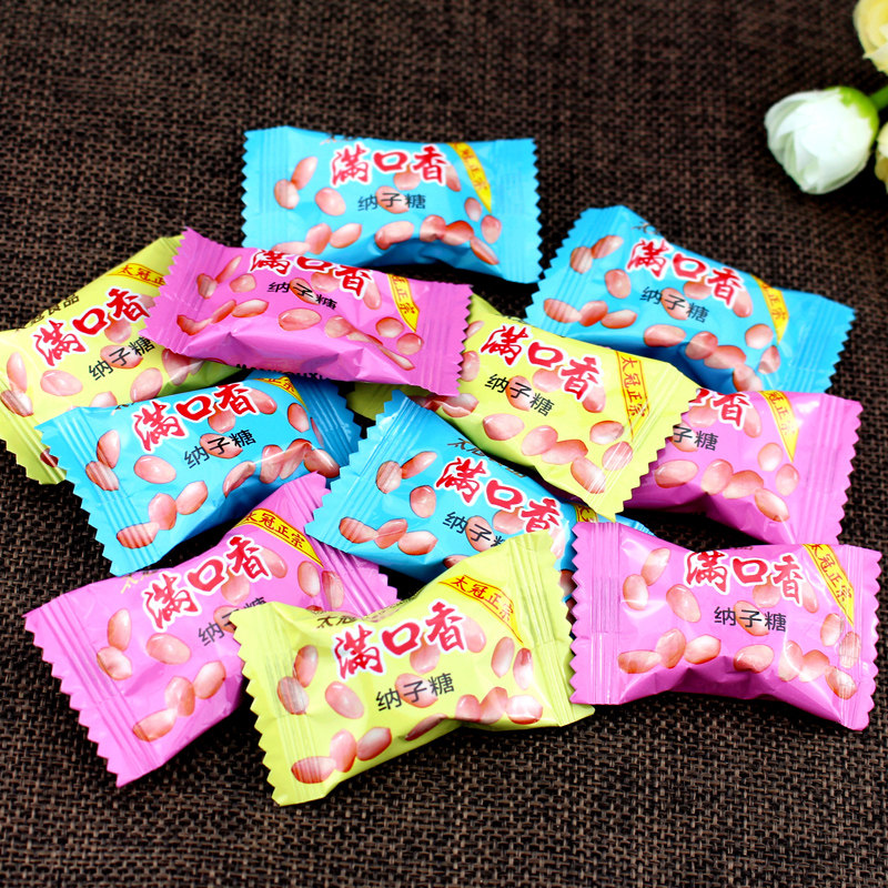满口香纳子糖500g 太冠生园食品 酥糖结婚喜糖花生糖特产零食散装