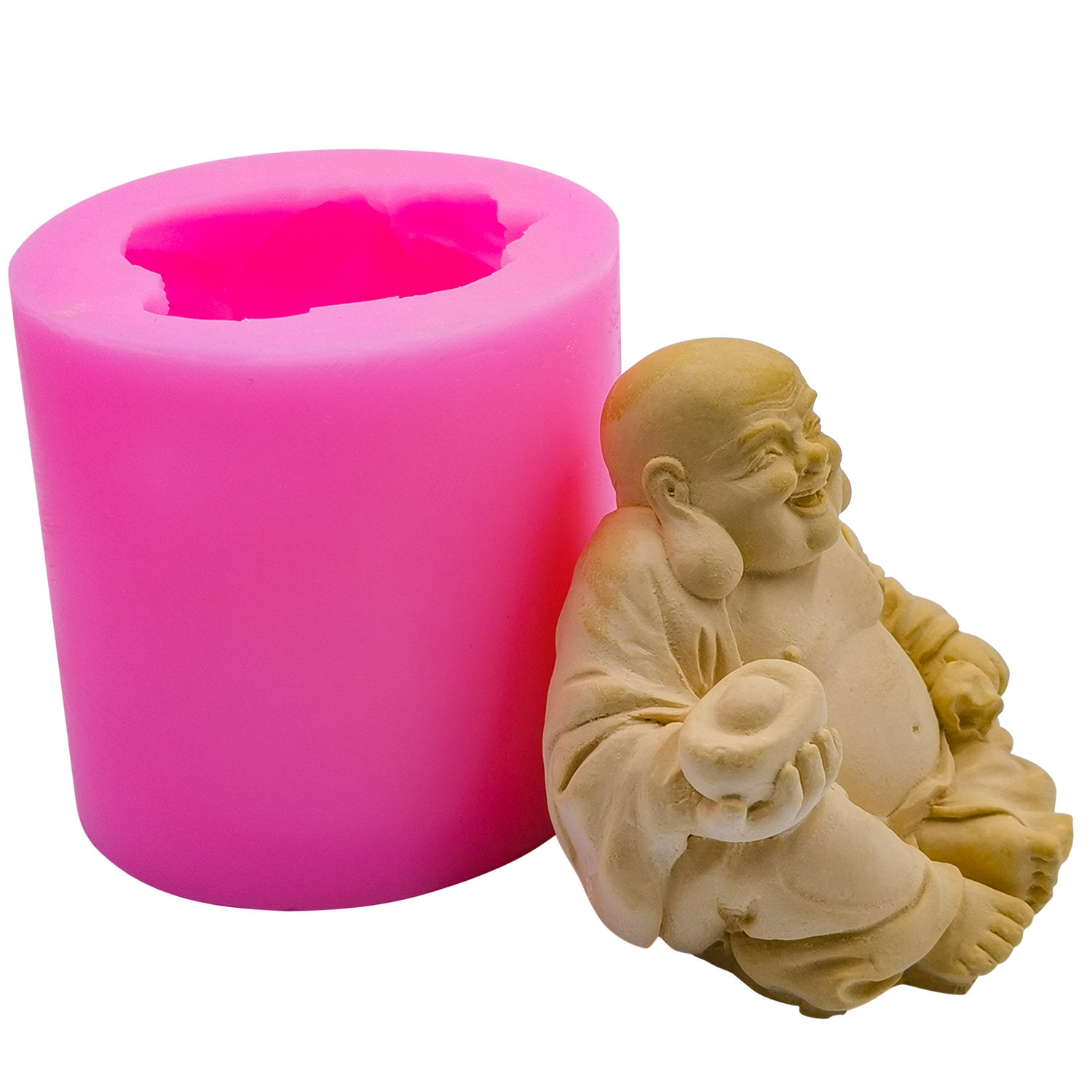 弥勒佛像大款3d立体diy蜡烛树脂滴胶工艺品diy模具