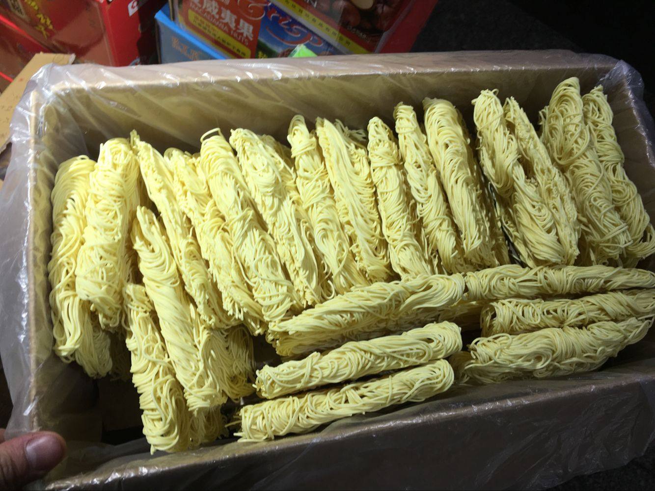 双子韩式手工滑面4kg汤炒捞拌蒸高品质待煮面条冲泡方便面