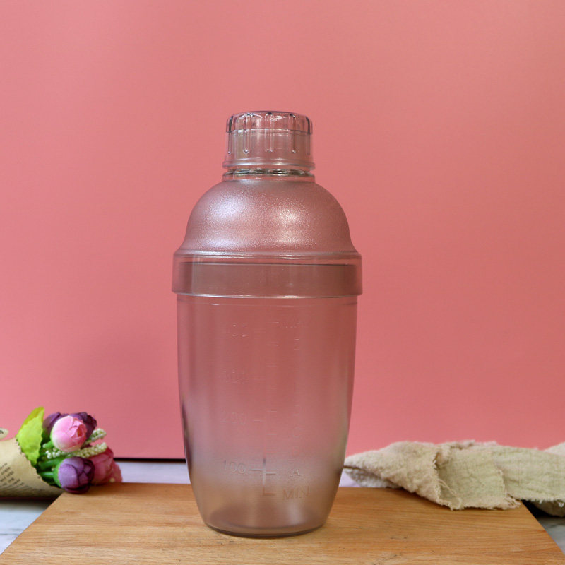 带刻度防烫pc树脂手摇雪克杯奶茶店专用调酒器530摇杯雪克壶700ml